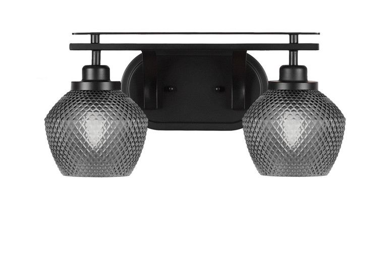 Toltec Lighting - 2612-MB-4622 - Two Light Bath Bar - Odyssey - Matte Black