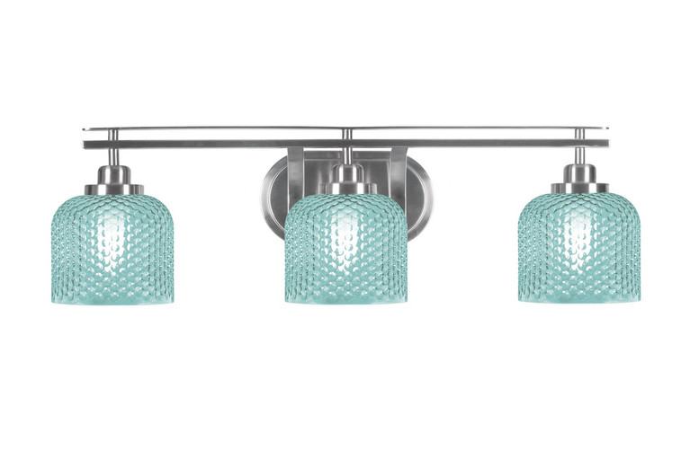 Toltec Lighting - 2613-BN-4615 - Three Light Bath Bar - Odyssey - Brushed Nickel