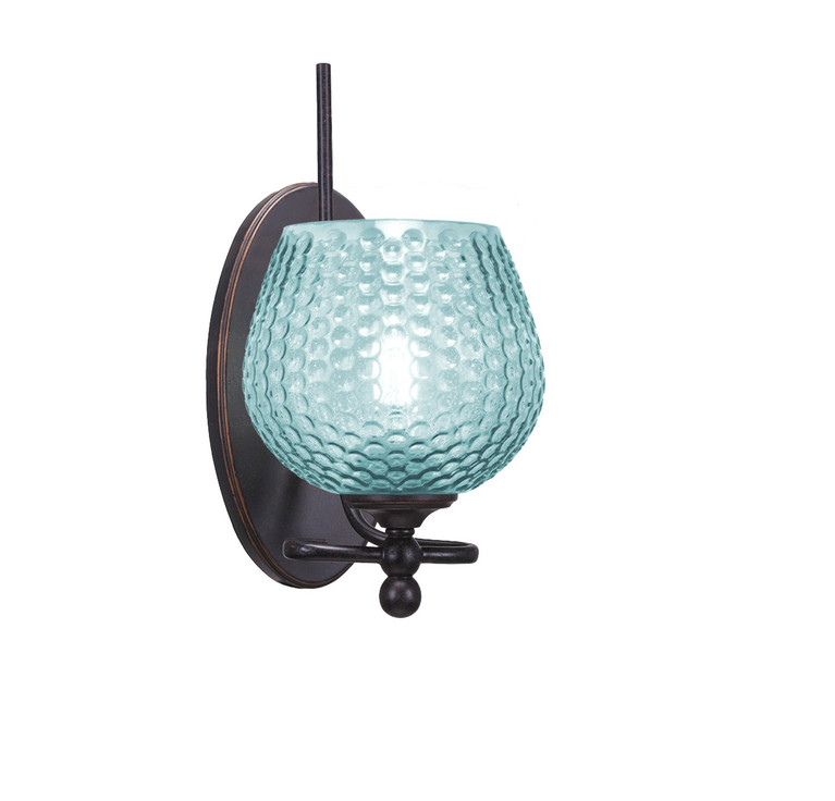 Toltec Lighting - 591-DG-4605 - One Light Wall Sconce - Capri - Dark Granite