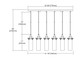Fulton Six Light Pendant (66326/6RC)
