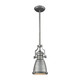 ELK Home - 66589-1 - One Light Mini Pendant - Chadwick - Weathered Zinc