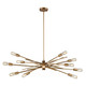 ELK Home - 66972/10 - Ten Light Chandelier - Xenia - Matte Gold