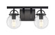 Innovations - 416-2W-BK-G202-6 - Two Light Bath Vanity - Downtown Urban - Matte Black