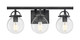 Innovations - 416-3W-WZ-G202-6 - Three Light Bath Vanity - Downtown Urban - Weathered Zinc