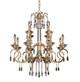 Allegri - 031652-038-FR001 - 12 Light Chandelier - Valencia - Brushed Champagne Gold