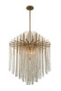 Allegri - 037655-038-FR001 - Six Light Pendant - Estrella - Brushed Champagne Gold