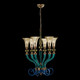 Allegri - 043670-044-GLMULTI - Six Light Chandelier - Tinta - Winter Brass