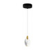 ET2 - E11071-122BKPG - LED Pendant - Pebble - Black / Polished Gold
