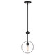 Forte - 7120-01-42 - One Light Mini Pendant - Monocle - Black and Gold