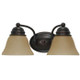 Nuvo Lighting - 60-1271 - Two Light Vanity - Empire - Mahogany Bronze / Champagne