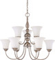 Nuvo Lighting - 60-1823 - Nine Light Chandelier - Dupont - Brushed Nickel