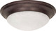 Nuvo Lighting - 60-282 - Three Light Flush Mount - Twist and Lock Old Bronze - Old Bronze