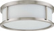 Nuvo Lighting - 60-2862 - Three Light Flush Mount - Odeon - Brushed Nickel