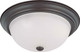 Nuvo Lighting - 60-3147 - Three Light Flush Mount - Close to Ceiling Mahogany Bronze - Mahogany Bronze