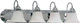 Nuvo Lighting - 60-318 - Four Light Vanity - Ballerina - Polished Chrome