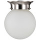 Close to Ceiling Brushed Nickel One Light Flush Mount (60-3249)