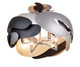 Metalo Misto Four Light Semi Flush Mount (P1333-780)