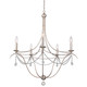 Crystorama - 415-SA-CL-MWP - Five Light Chandelier - Metro - Antique Silver