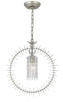 Crystorama - 9820-SL - One Light Mini Chandeliers - Grace - Silver Leaf