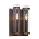 Millennium - 1972-RBZ - Two Light Wall Sconce - Milan - Rubbed Bronze