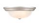 Millennium - 4605-SN - Three Light Flushmount - Whitton - Satin Nickel