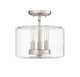 Millennium - 46923-BN - Three Light Semi-Flush Mount - Asheville - Brushed Nickel