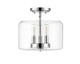 Millennium - 46923-CH - Three Light Semi-Flush Mount - Asheville - Chrome