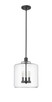 Millennium - 46933-MB - Three Light Pendant - Asheville - Matte Black