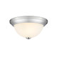 Kipson Two Light Flushmount (4901-BN)