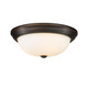 Kipson Three Light Flushmount (4905-RBZ)