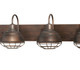 Neo-Industrial Four Light Vanity (5424-RBZ)