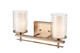 Millennium - 5502-MG - Two Light Wall Sconce - Huderson - Modern Gold