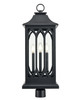 Millennium - 88105-PBK - Three Light Outdoor Lantern - Mallorey - Powder Coated Black
