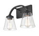 Millennium - 9102-MB - Two Light Vanity - Josleen - Matte Black