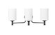 Millennium - 91033-MB - Three Light Vanity - Ailey - Matte Black