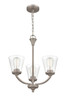 Millennium - 9113-SN - Three Light Chandelier - Josleen - Satin Nickel