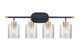Millennium - 9414-MB/MG - Four Light Vanity - Renitta - Matte Black/Modern Gold