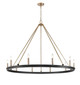 Millennium - 9510-MB/MG - Ten Light Chandelier - Carruth - Matte Black/Modern Gold