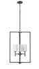 Millennium - 96004-MB - Four Light Pendant - Luxx - Matte Black
