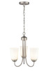 Millennium - 9803-SN - Three Light Chandelier - Ivey Lake - Satin Nickel