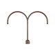 Millennium - RPAD-ABR - Two Light Post Adapter - R Series - Architectural Bronze