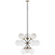 Visual Comfort Signature - S 5270HAB/BLK-WG - 12 Light Chandelier - Bistro - Hand-Rubbed Antique Brass