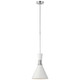 Visual Comfort Signature - S 5640PN-WHT - One Light Pendant - Liam - Polished Nickel