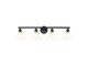 Golden - 0305-BA4 BLK-VMG - Four Light Vanity - Carver - Matte Black