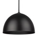 Zoey One Light Pendant (6956-L BLK-BLK)