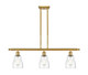 Innovations - 516-3I-SG-G394-LED - LED Island Pendant - Ballston - Satin Gold