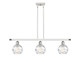 Innovations - 516-3I-WPC-G1213-6-LED - LED Island Pendant - Ballston - White Polished Chrome