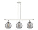 Innovations - 516-3I-WPC-G1213-8SM - Three Light Island Pendant - Ballston - White Polished Chrome