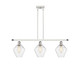Innovations - 516-3I-WPC-G654-8-LED - LED Island Pendant - Ballston - White Polished Chrome