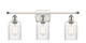 Innovations - 516-3W-WPC-G342 - Three Light Bath Vanity - Ballston - White Polished Chrome